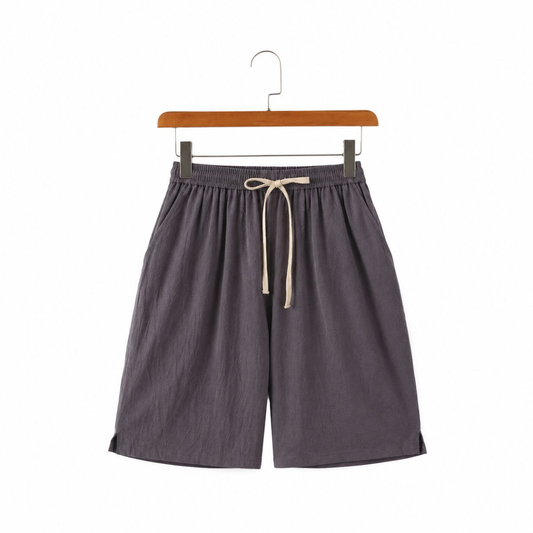 Solvane Leinen-Shorts mit Kordelzug