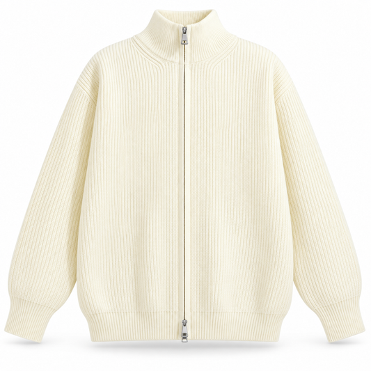 Alderwick Ribbed Full-Zip Cardigan