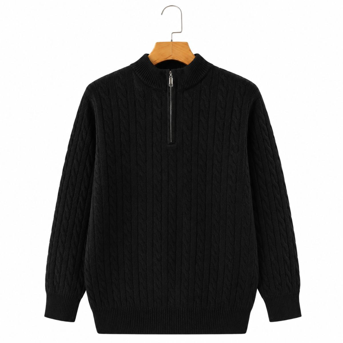 100 % Kaschmir-Half-Zip-Pullover