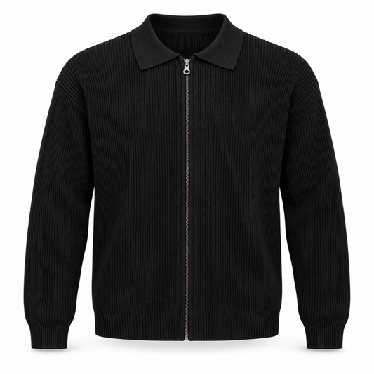 Langford Wool Zip Cardigan