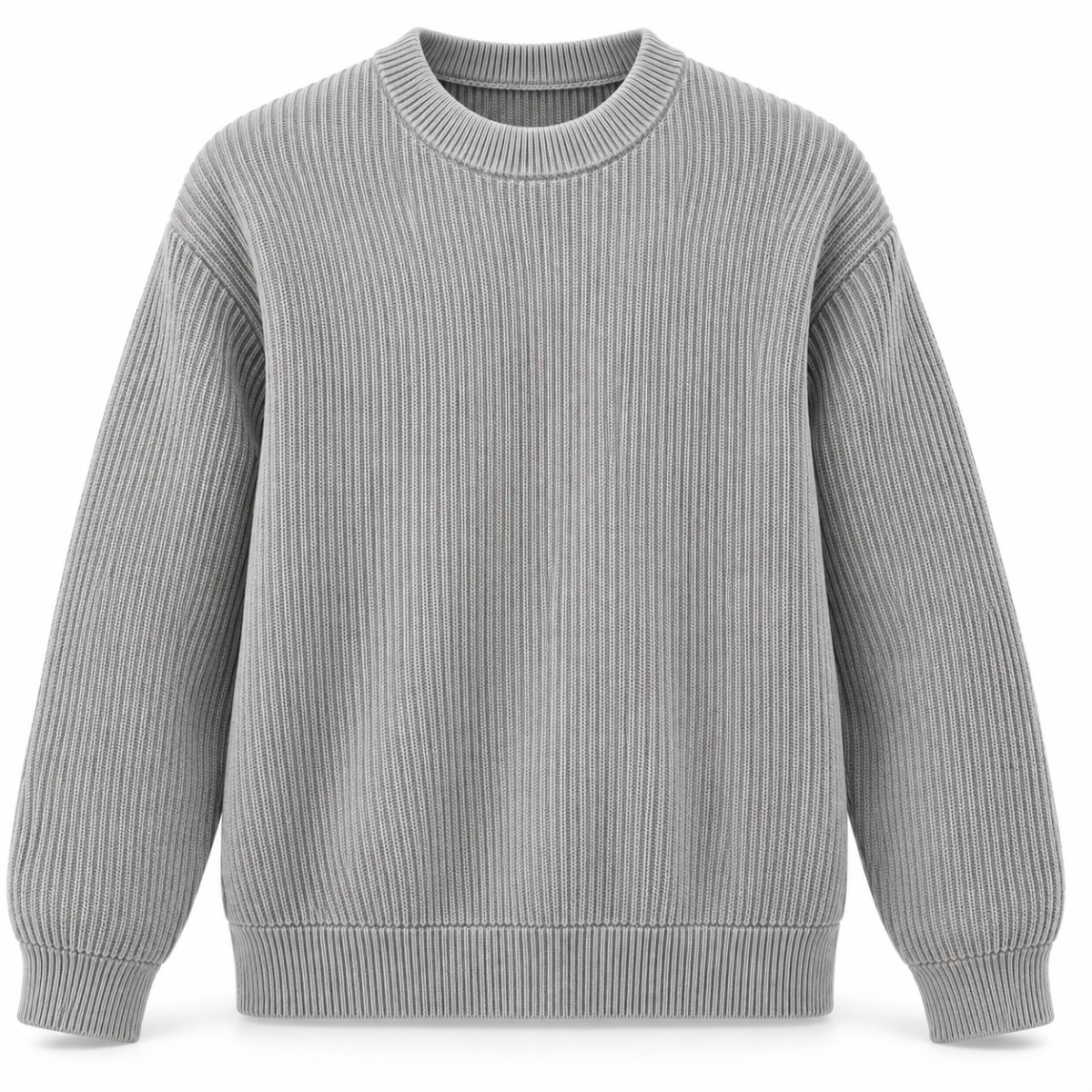 Cavendish Ribbed Crewneck Jumper
