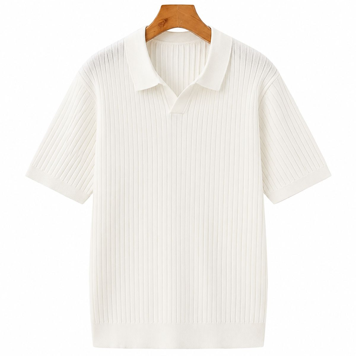 Geripptes Premium-Polo