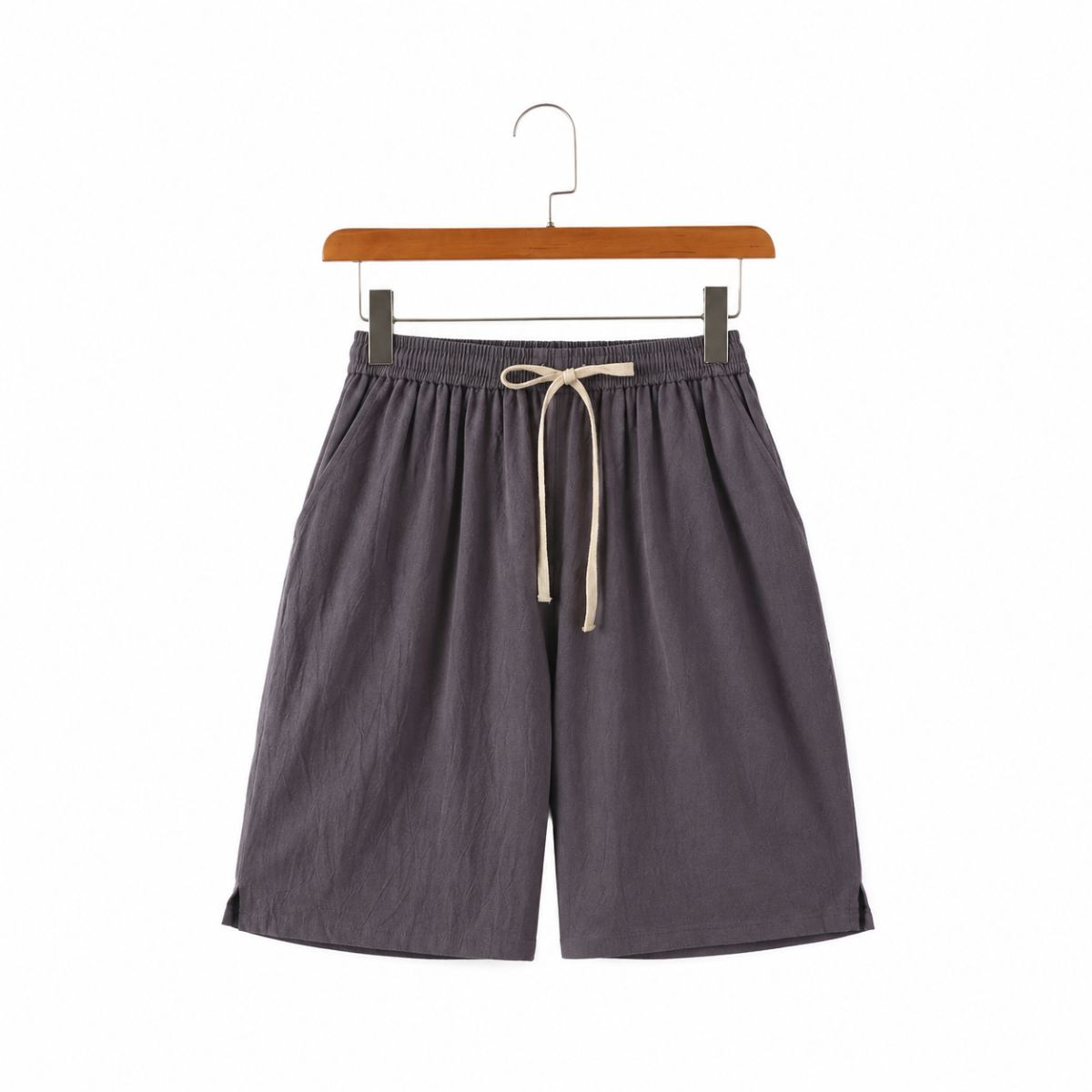 Solvane - Leinen-Shorts mit Kordelzug