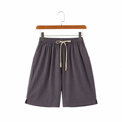 Solvane - Leinen-Shorts mit Kordelzug