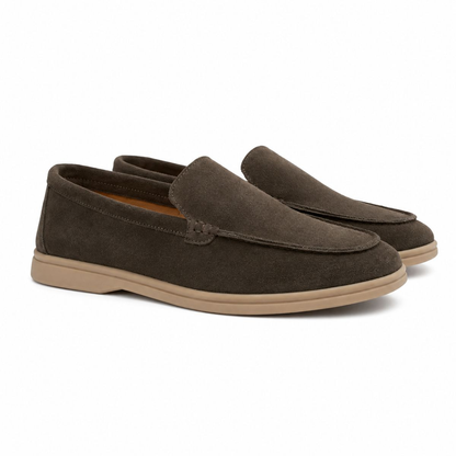 Laurent-Slipper aus Veloursleder