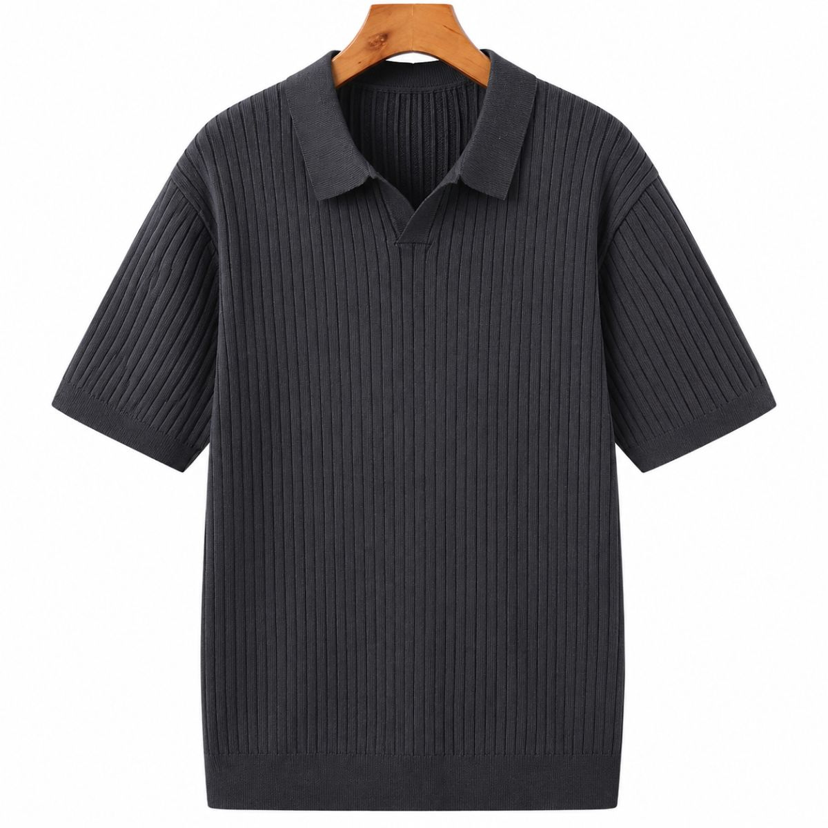 Geripptes Premium-Polo