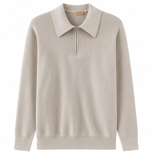 Braemar Kaschmir-Half-Zip-Polo-Pullover