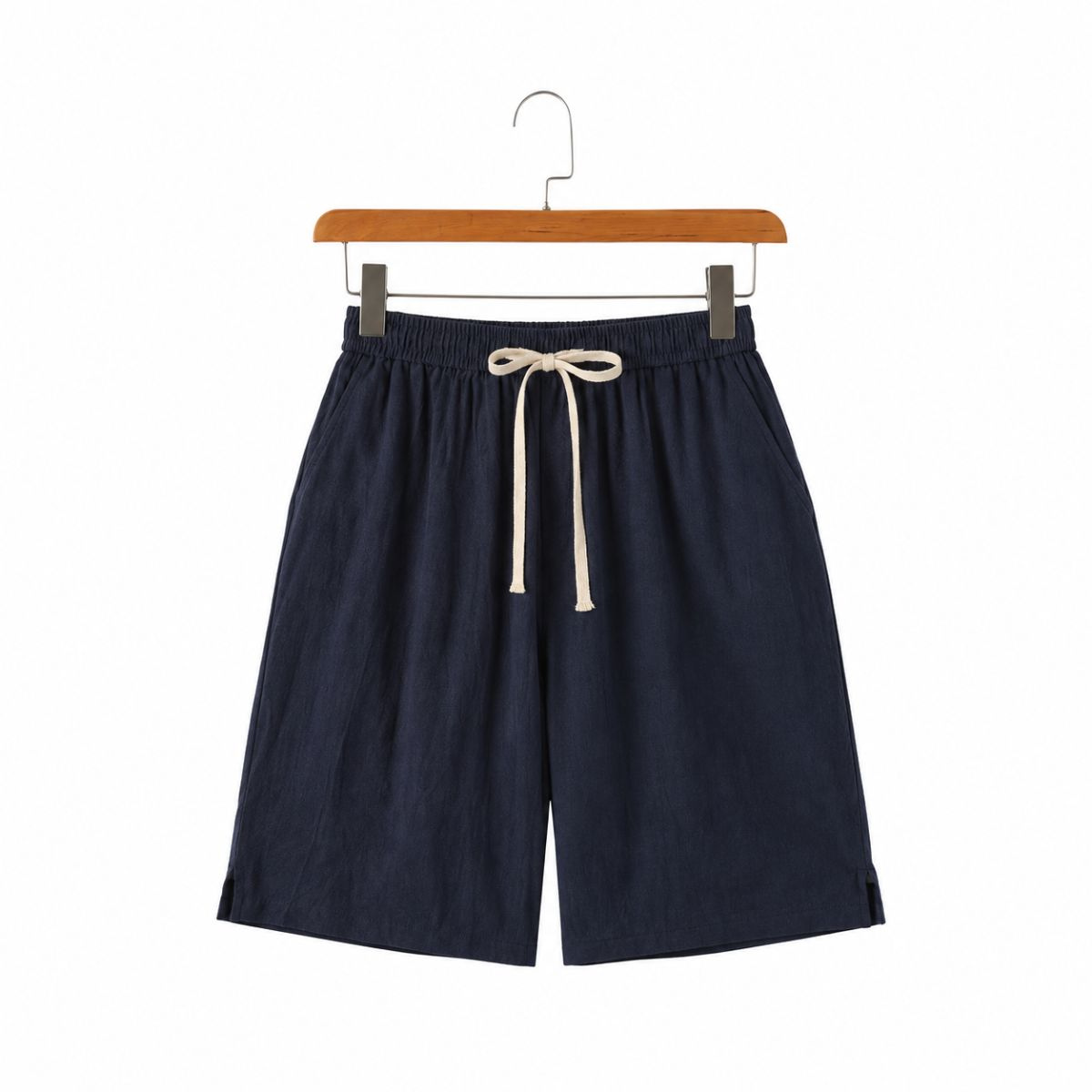 Solvane - Leinen-Shorts mit Kordelzug