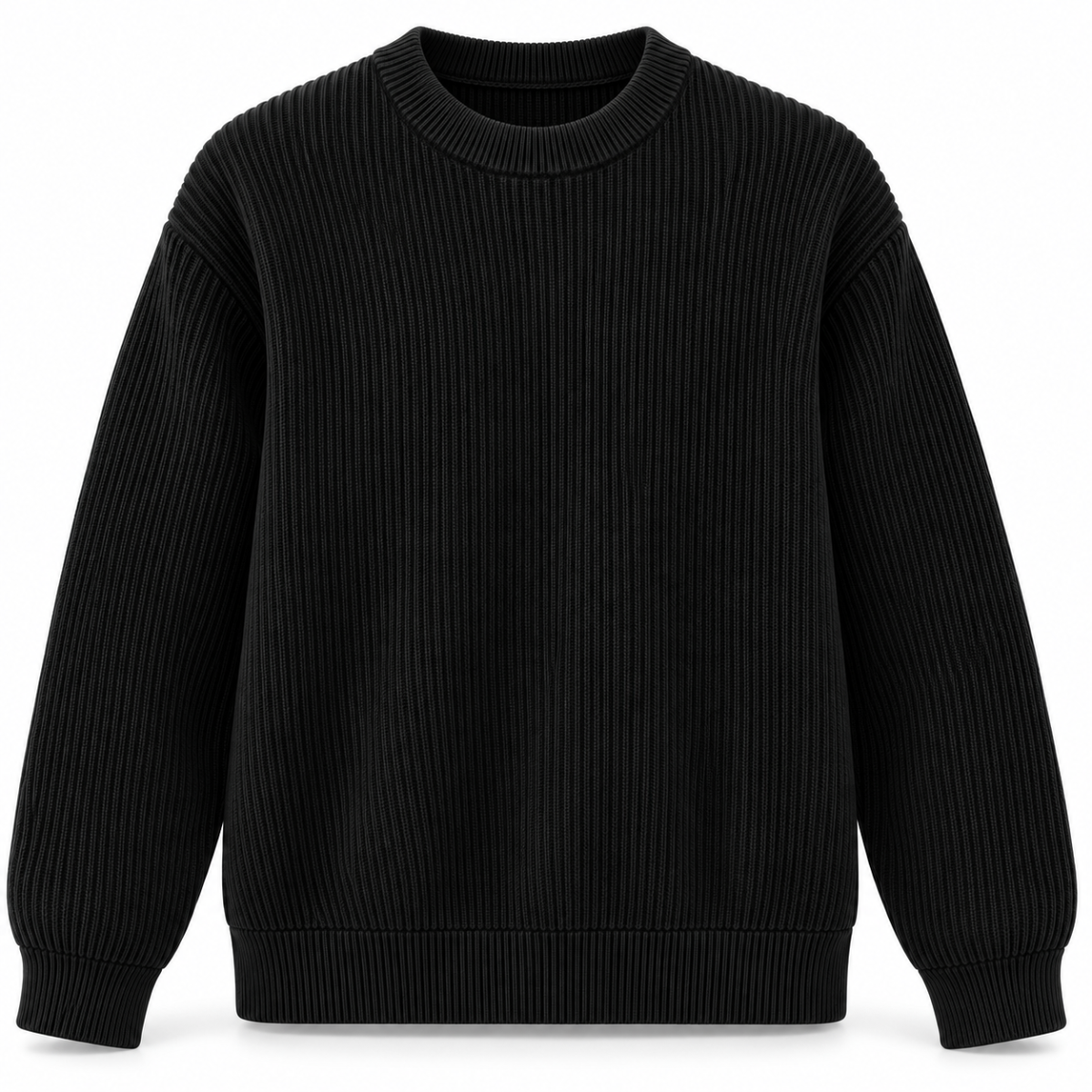 Cavendish Ribbed Crewneck Jumper