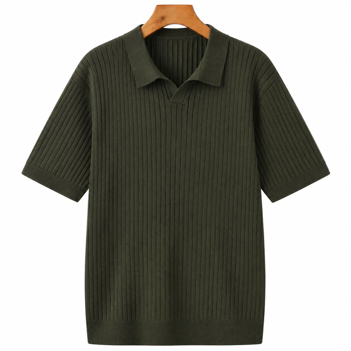 Geripptes Premium-Polo