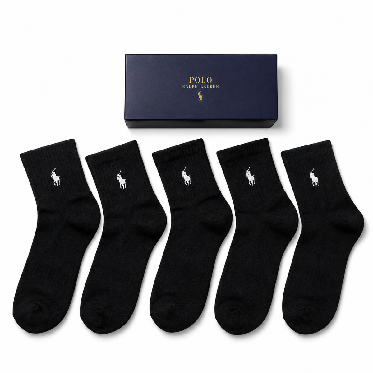 5er-Pack RL Baumwoll-Socken Box