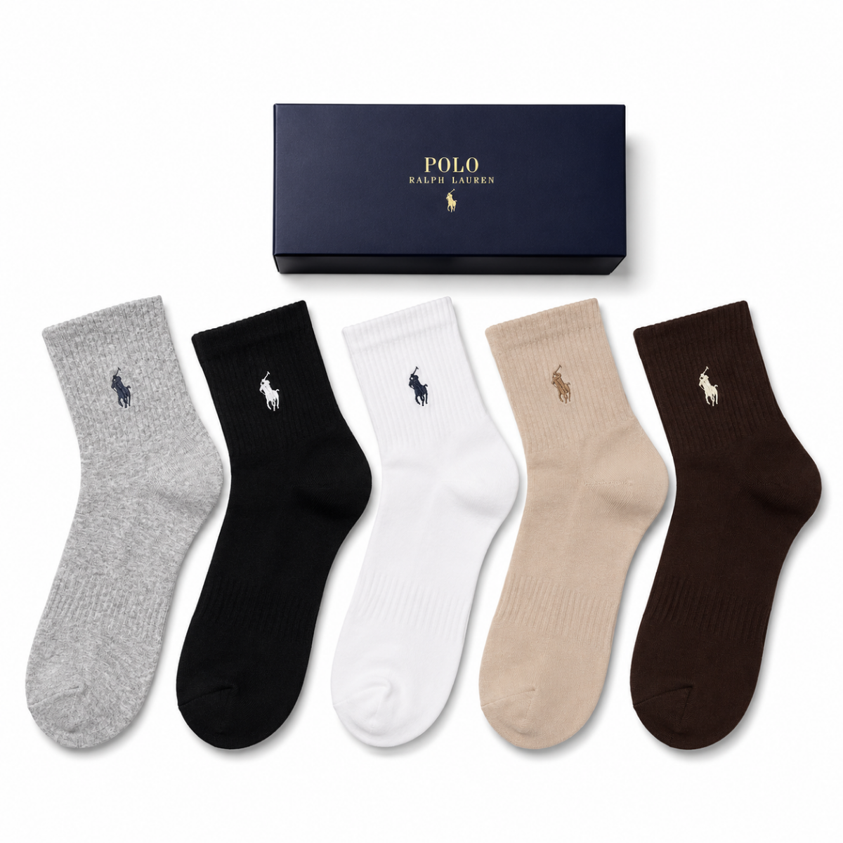 5er-Pack RL Baumwoll-Socken Box